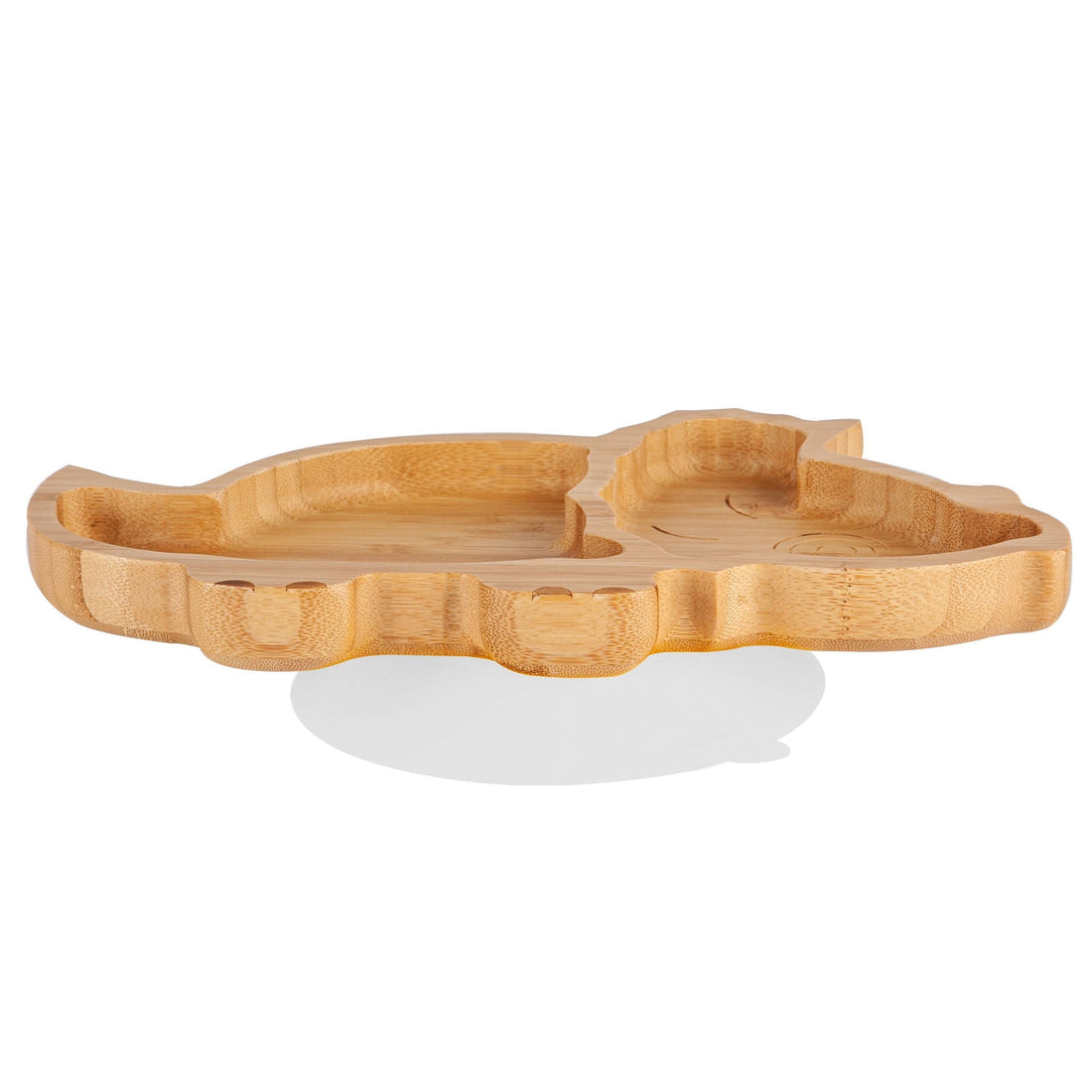 Dani the Dinosaur Bamboo Plate with White Suction Base