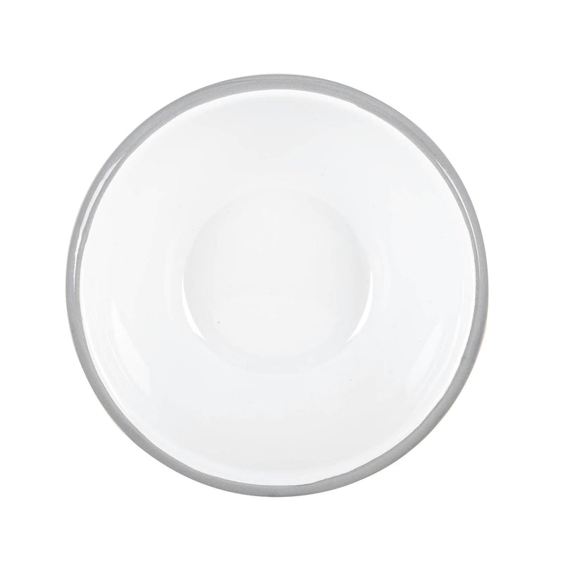 16cm White Enamel Bowls - Pack of Six - By Argon Tableware