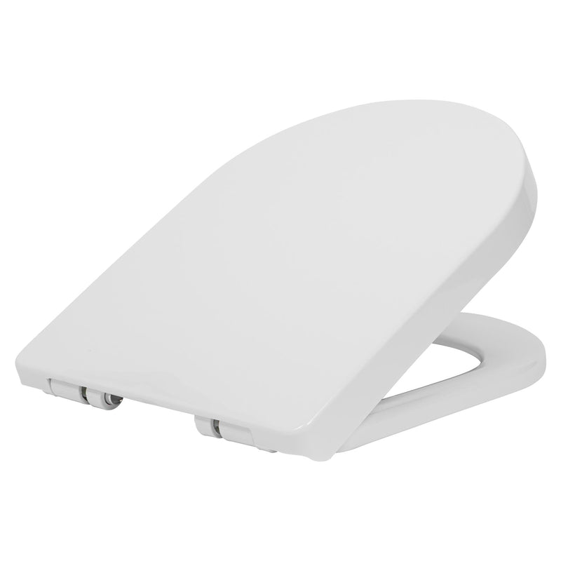 White Square Soft Close Toilet Seat - By Harbour Housewares