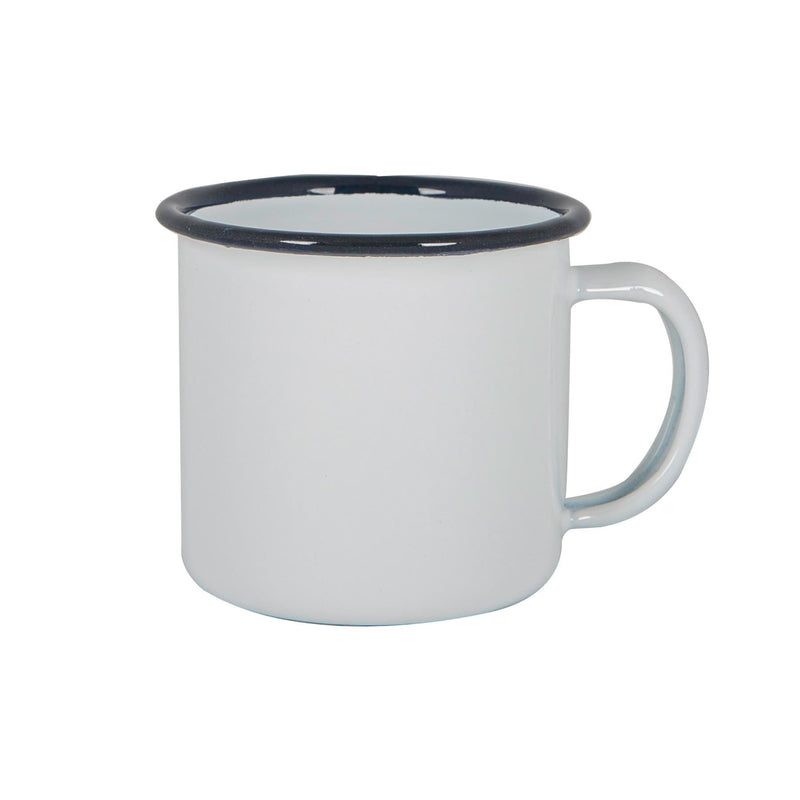 130ml White Enamel Espresso Cup - By Argon Tableware