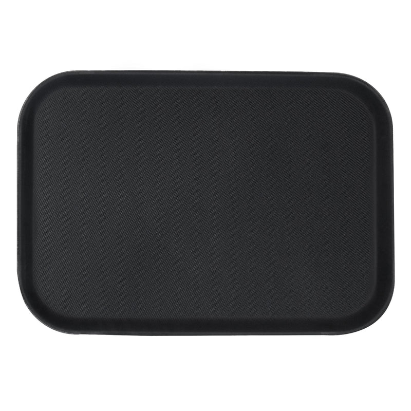 Black 66cm x 45.5cm Rectangle Non-Slip Serving Tray - By Argon Tableware