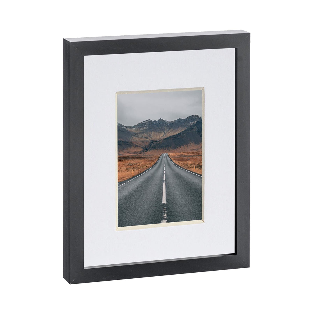Black 8" x 10" Photo Frame with White 4" x 6" Mount