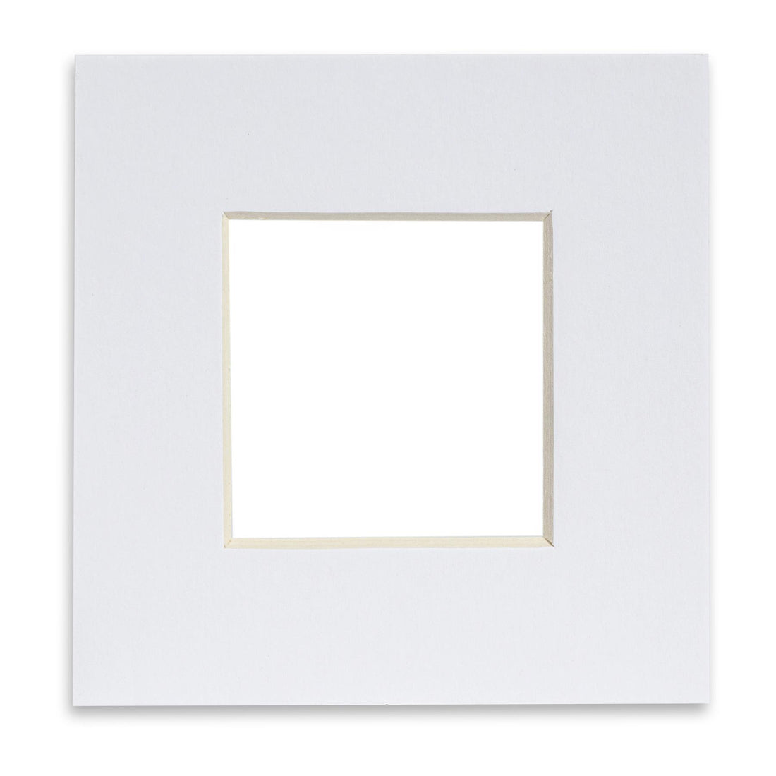 White 4" x 4" Picture Mount for 8" x 8" Frame