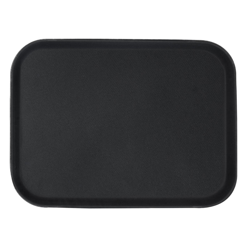 Black 56cm x 41cm Rectangle Non-Slip Serving Tray - By Argon Tableware