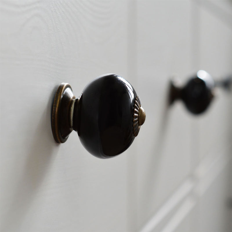 Round Ceramic Cabinet Knobs - 9 Colours - By Nicola Spring