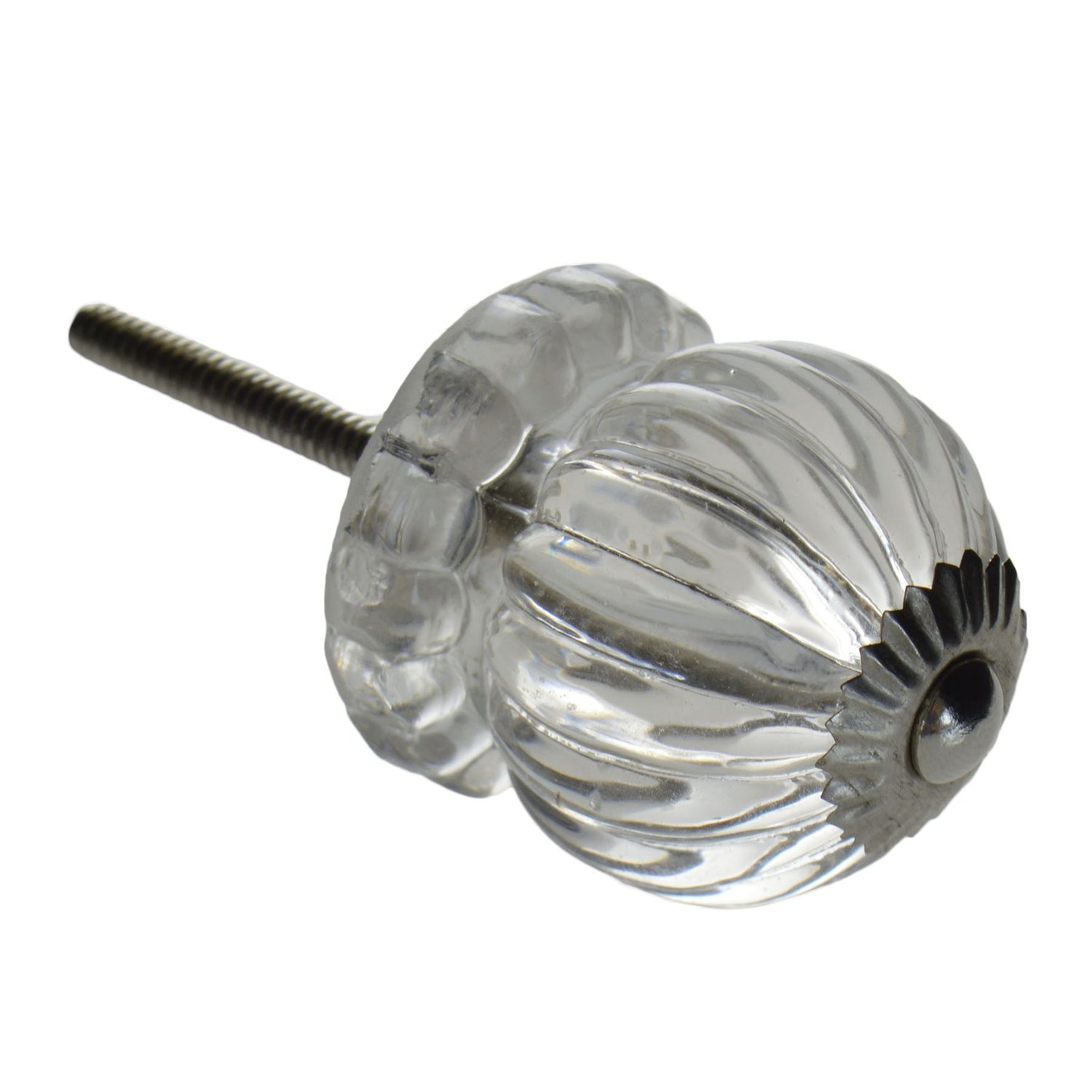 Button Glass Door Knob