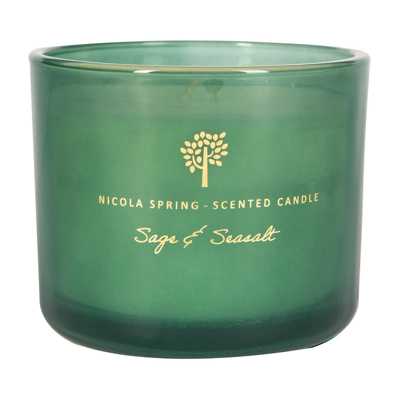 300g Sage & Seasalt Soy Wax Scented Candle - By Nicola Spring
