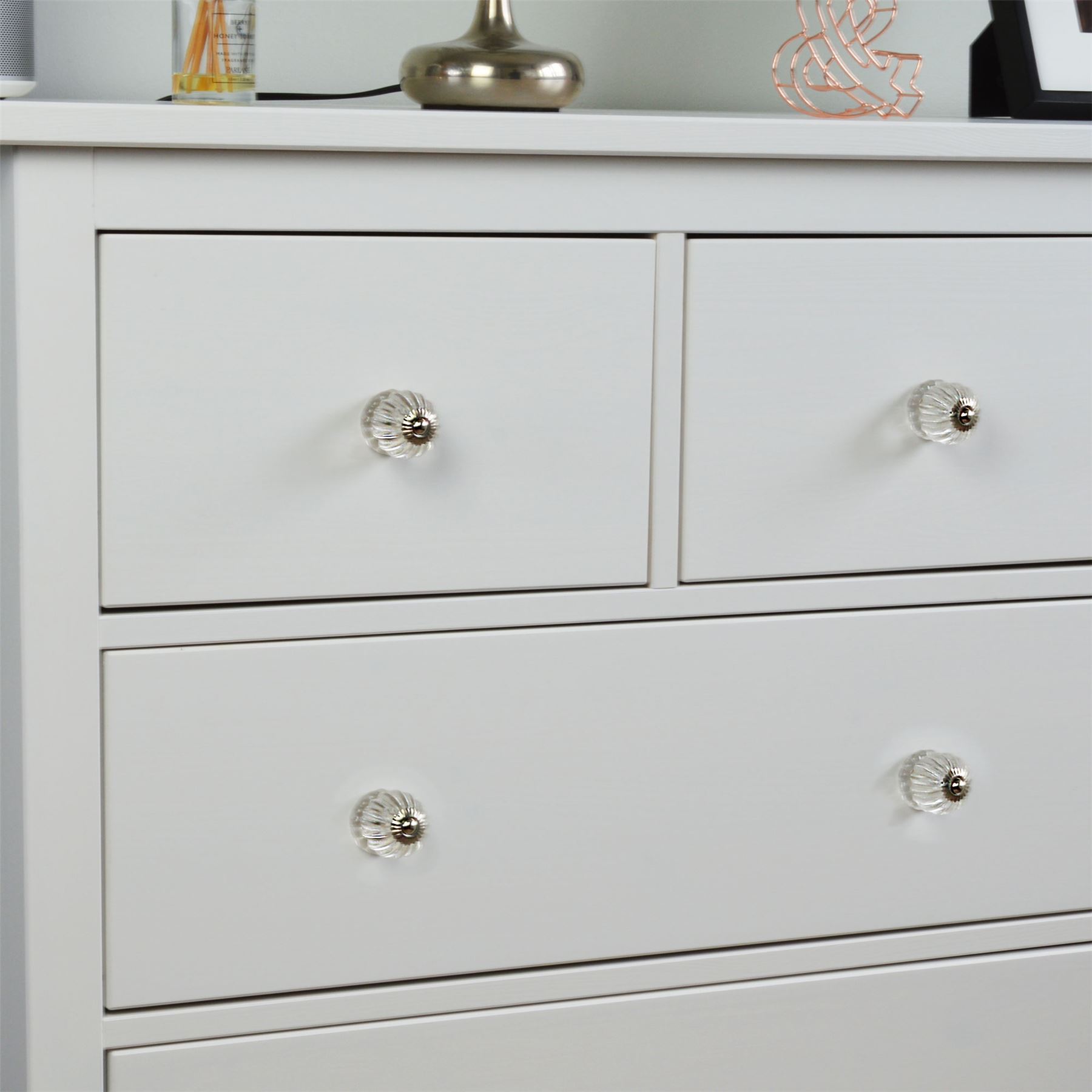 Button Glass Door Knob