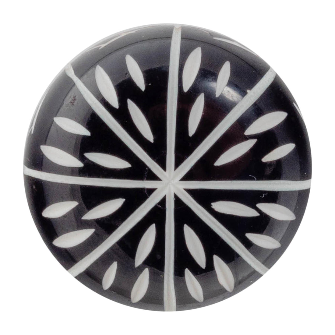 Black 35mm Round Resin Cabinet Knob