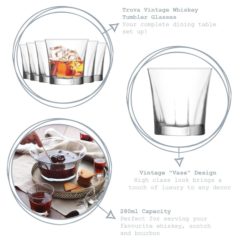 LAV Vintage Whisky Glasses Set