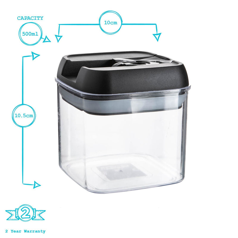 500ml Flip Lock Plastic Food Storage Container - By Argon Tableware