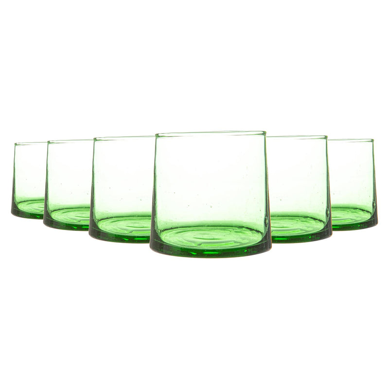 200ml Merzouga Recycled Tumbler Glasses - Pack of Six - By Nicola Spring