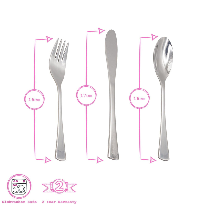 12pc Stainless Steel Children's Cutlery Set - By Tiny Dining