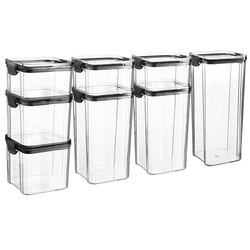 8pc Plastic Food Storage Containers Set - By Argon Tableware