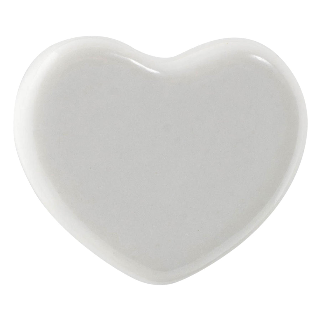 White 45mm Heart Ceramic Cabinet Knob