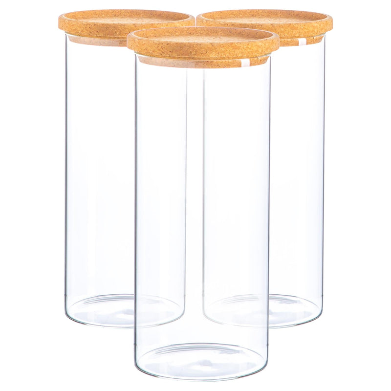 1.5L Scandi Storage Jars with Cork Lids - By Argon Tableware
