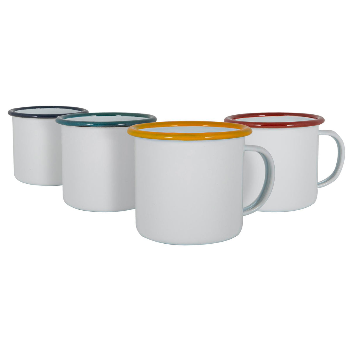 Enamel Espresso Cups Pack Four