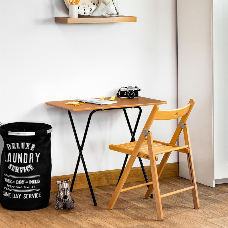 Folding Wooden Desk & Chair Set - By Harbour Housewares