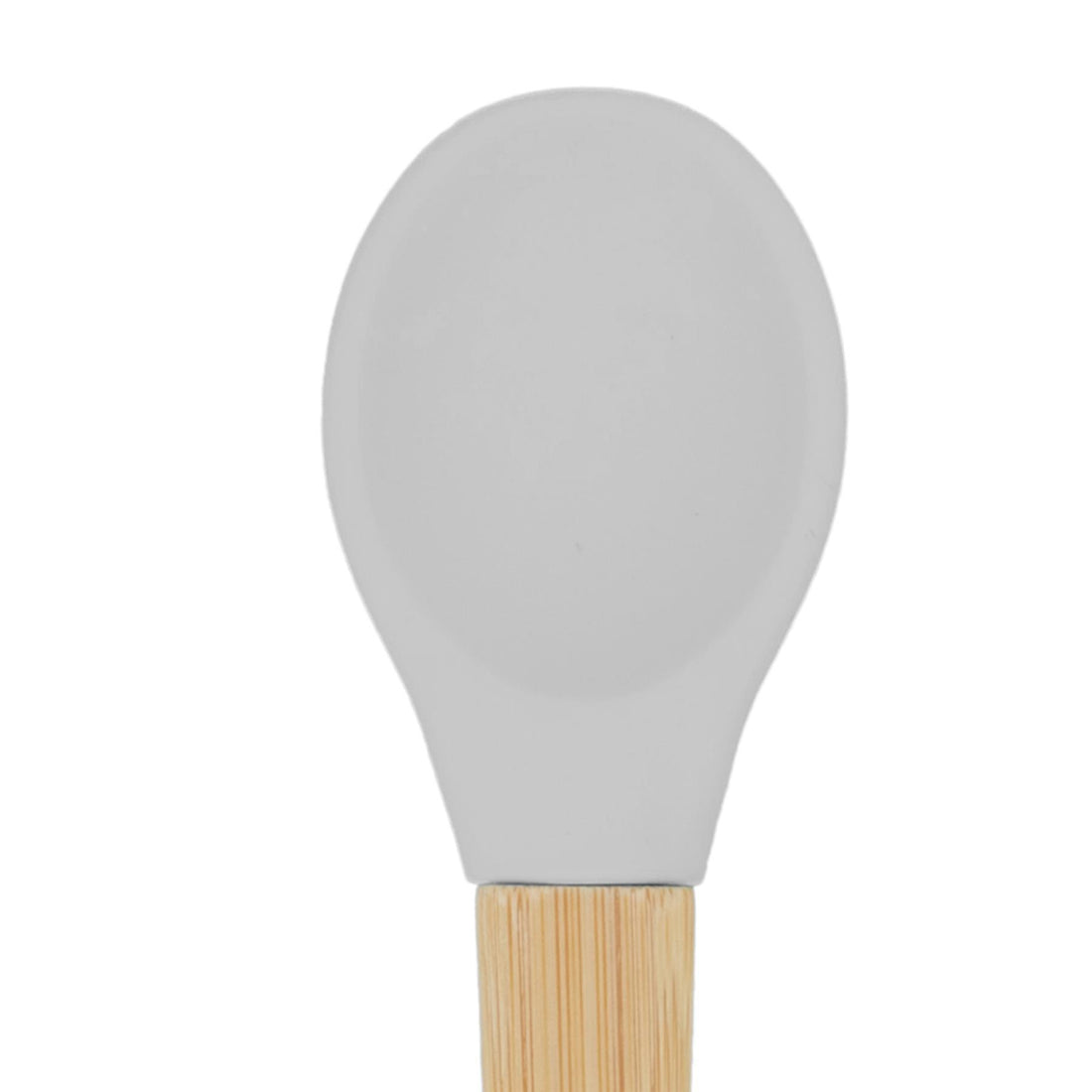 Bamboo Suction Bowl &amp; Spoon Set - Grey