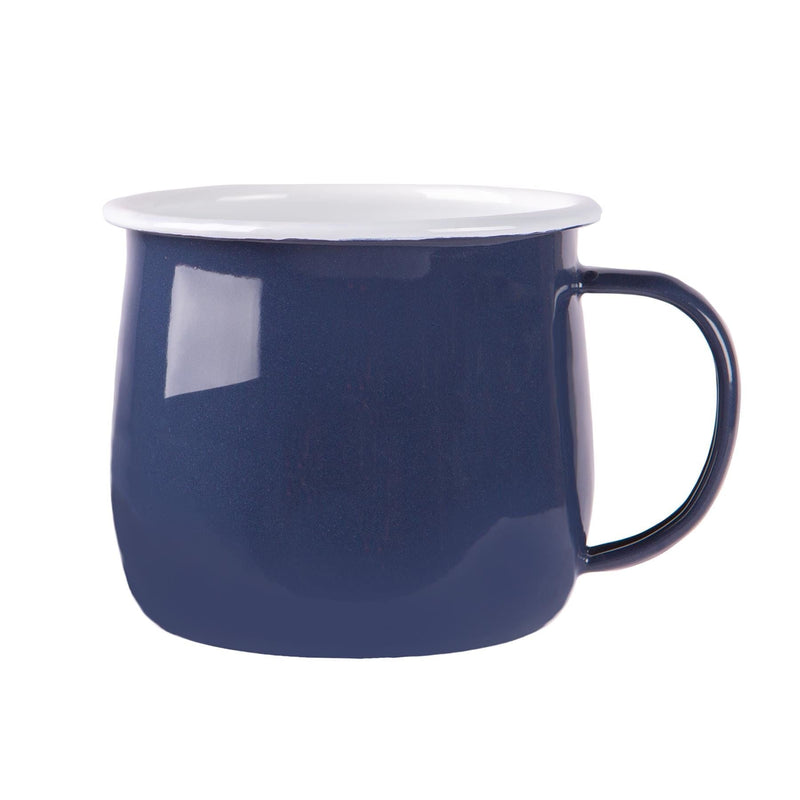 375ml Coloured Enamel Belly Mug - By Argon Tableware