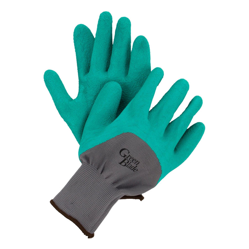 Large Crinkle Latex Gardening Gloves - By Green Blade