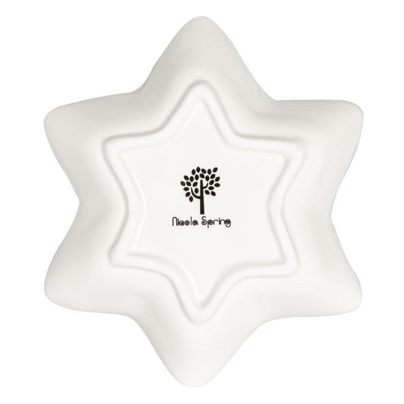18cm Santa Star Serving Plates - Pack of Two - By Nicola Spring