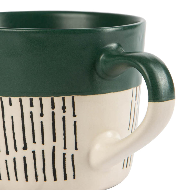 450ml Ceramic Dipped Dash Coffee Mug - By Nicola Spring