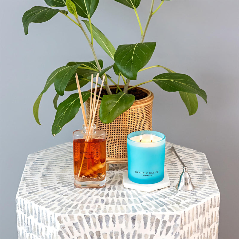 2pc Ocean Drift Oceania Scented Candle & Diffuser Set - By Bramble Bay
