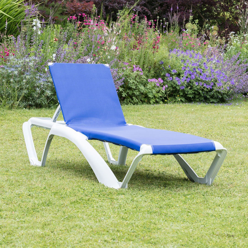 4-Position Marina Canvas Sun Lounger - By Resol