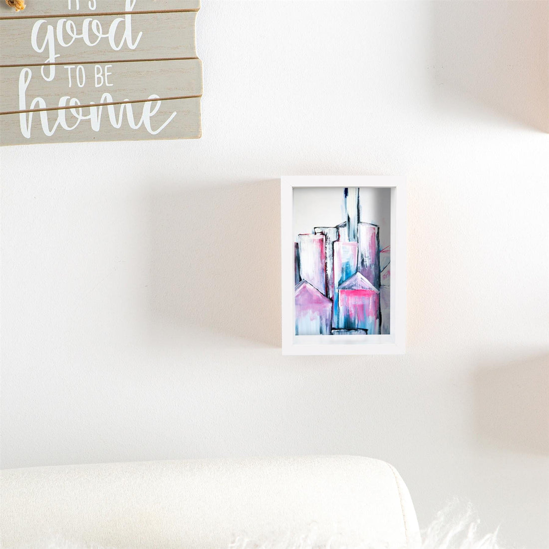 White 4" x 6" Deep Shadow Box Photo Frame