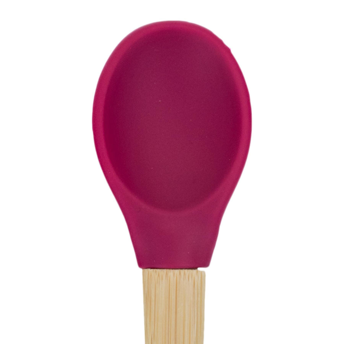 Bamboo Suction Bowl &amp; Spoon Set - Red