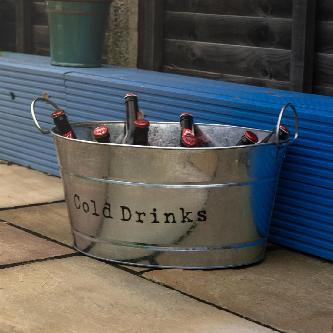 Silver Vintage Drinks Bucket