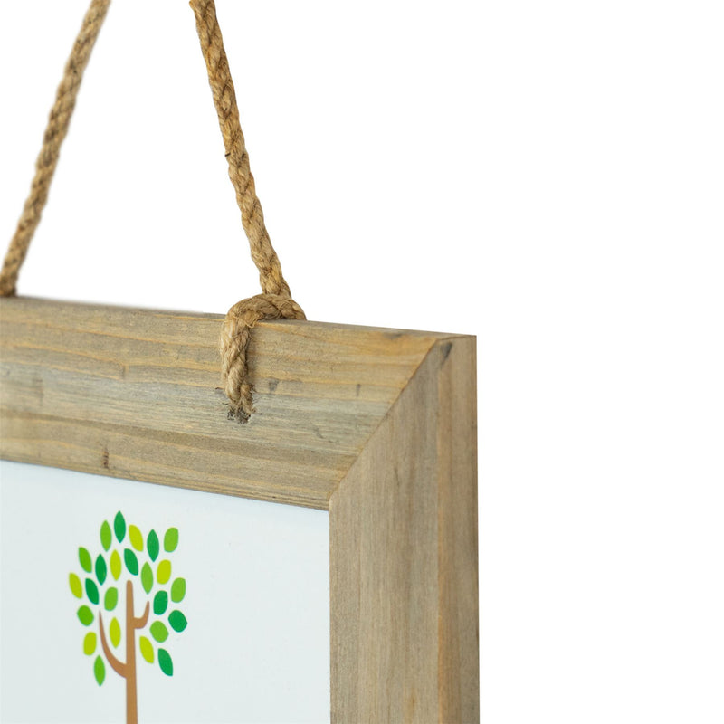 7" x 5" Natural Wooden Hanging Photo Frame - By Nicola Spring
