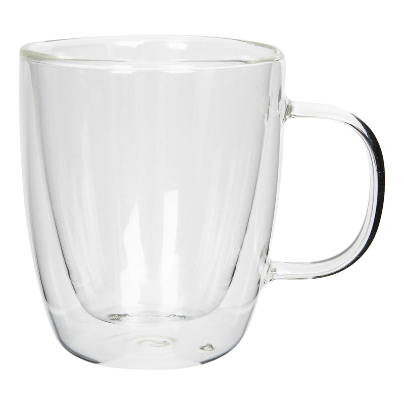 386ml Double-Walled Glass Coffee Cups Set - Pack of 2 - By Rink Drink