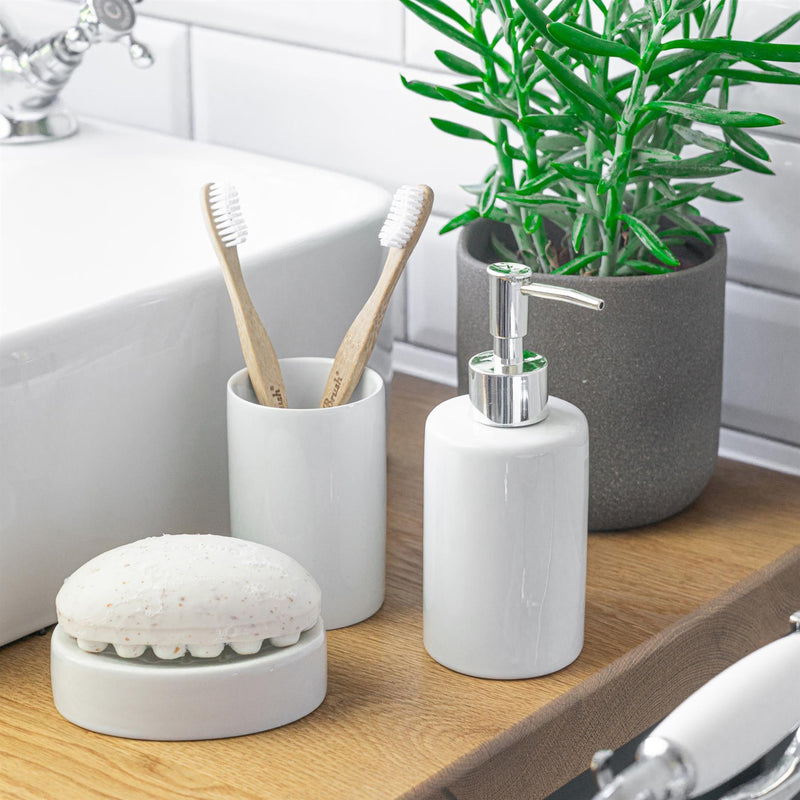 Ceramic Toothbrush Holder - By Harbour Housewares