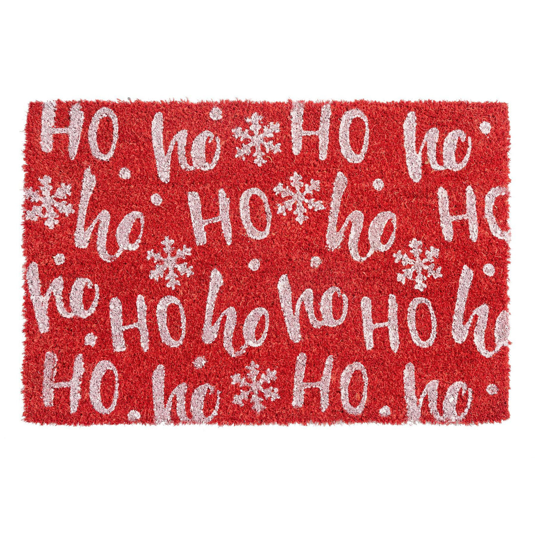60cm x 40cm Red Ho Ho Ho Coir Door Mat