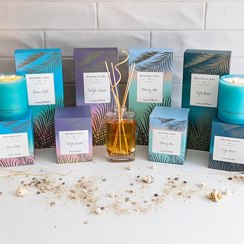 150ml Night Breeze Oceania Scented Reed Diffuser - By Bramble Bay