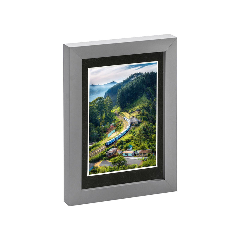 Grey 5" x 7" Photo Frame with 4" x 6" Mount - By Nicola Spring